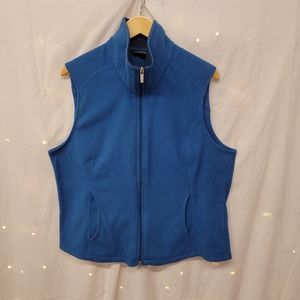 Blue fleece vest